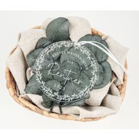 Christbaumanhänger | Acryl Personalisierter Weihnachtsschmuck Erstes Weihnachten Als Rentner Geschenkanhänger von woodandweddingdesign