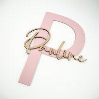 Türschild | Kinderzimmer Deko Mit Aufgesetzter Schrift von woodandweddingdesign