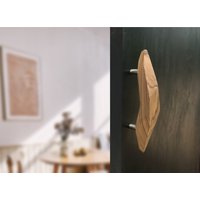 Preiswerter Handgefertigter Türgriff Aus Teakholz - Einzigartiges Design Mit Glatter Oberfläche von woodceyloncom
