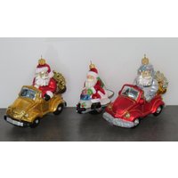 Christbaumschmuck Nikolaus Auto Cabrio Flugzeug Weihnachtskugel von woodendreams2013