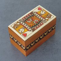 Kartenbox Kästchen Karten Poker Skat Rome von woodendreams2013