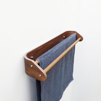 Holz Doppel Handtuchhalter, Moderne Badetuchhalter An Der Wand, Badezimmer Zubehör von woodini