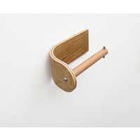 Toilettenpapierhalter Zur Wandmontage Aus Holz, Selbstklebender Toilettenpapierhalter, Modernes Badezimmerzubehör von woodini