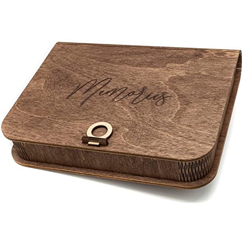 woodmanucom Fotokiste 10x15 Größe | Foto Aufbewahrungsbox Geschenk Idea | Box für Fotos | Fotobox Aufbewahrungsbox | Fotoalbum Holz | Ideal fur Foto Aufbewahrung und als Geschenkbox von woodmanucom