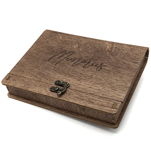 woodmanucom Fotokiste 10x15 Größe | Foto Aufbewahrungsbox Geschenk Idea | Box für Fotos | Fotobox Aufbewahrungsbox | Fotoalbum Holz | Ideal fur Foto Aufbewahrung und als Geschenkbox von woodmanucom