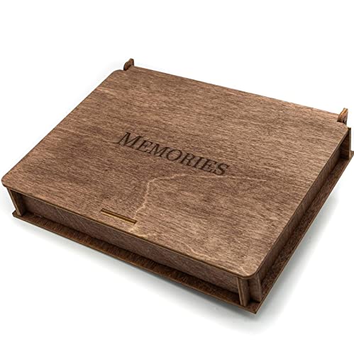 woodmanucom Fotokiste 10x15 Größe | Foto Aufbewahrungsbox Geschenk Idea | Box für Fotos | Fotobox Aufbewahrungsbox | Fotoalbum Holz | Ideal fur Foto Aufbewahrung und als Geschenkbox von woodmanucom