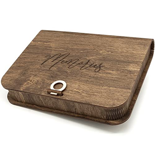 woodmanucom Fotokiste 13x18 Größe | Foto Aufbewahrungsbox Geschenk Idea | Box für Fotos | Fotobox Aufbewahrungsbox | Fotoalbum Holz | Ideal fur Foto Aufbewahrung und als Geschenkbox von woodmanucom