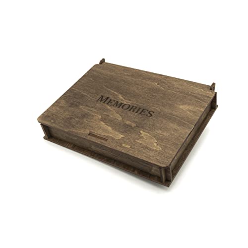 woodmanucom Fotokiste 21x30 Größe | Foto Aufbewahrungsbox Geschenk Idea | Box für Fotos | Fotobox Aufbewahrungsbox | Fotoalbum Holz | Ideal fur Foto Aufbewahrung und als Geschenkbox von woodmanucom