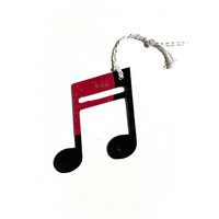 Vinyl Schallplatte Musiknote Ornament - Doppelte Note Geschenk Für Musikliebhaber Nachhaltige Weihnachten von woodstockmusicshop