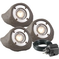 Komplettset Außenstrahler Nuki, - 3er-Set, mit Trafo 10,5 W und Hauptkabel Komplettset Außenstrahler Nuki, - 3er-Set, mit Trafo 10,5 W und Hauptkabel von woodstore24