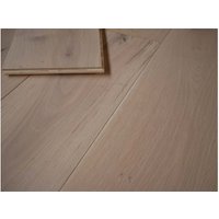 Parkett Eiche Landhausdiele, weiß lackiert 14 x 190 x 1900 mm, Sortierung natur (2,888 m² / Paket) von woodstore24