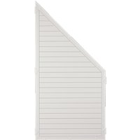 Sichtschutzzaun Kunststoff weiß 90 x 180/90 cm (Serie Juist) von woodstore24