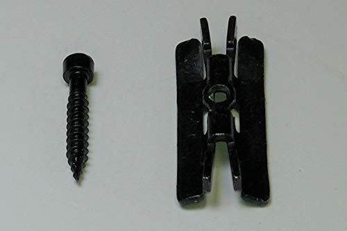 woodstore24 Universal Verbindungs Clips Set/Stahlclip, 50 Befestigungsclipse 50 Schrauben für WPC und BPC Terrassendielen von woodstore24