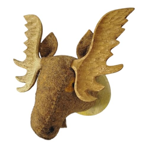 woolimals Elch Eugen Trophäe aus Wolle von woolimals