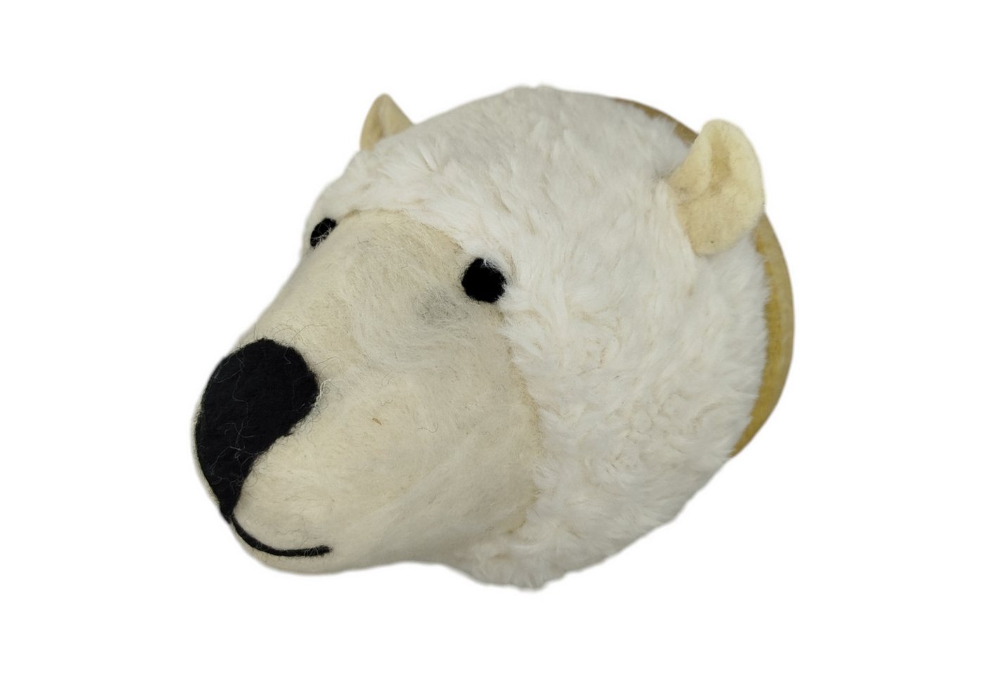 woolimals Wanddekoobjekt woolimals Eisbär Erwin Trophäe aus Wolle woolimals Wanddekoobjekt woolimals Eisbär Erwin Trophäe aus Wolle von woolimals