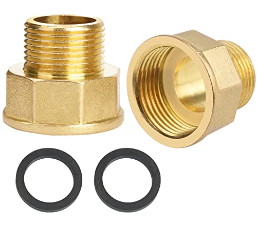 Messing Reduzierstück/Reduzierung Erweiterung 3/4 Zoll auf 1 Zoll Messing Fitting Reduzierverlängerung Muffennippel Reduziert 3/4 Zoll auf 1 Zoll Reduzierrohr/Außengewinde X Innengewinde von woonyee