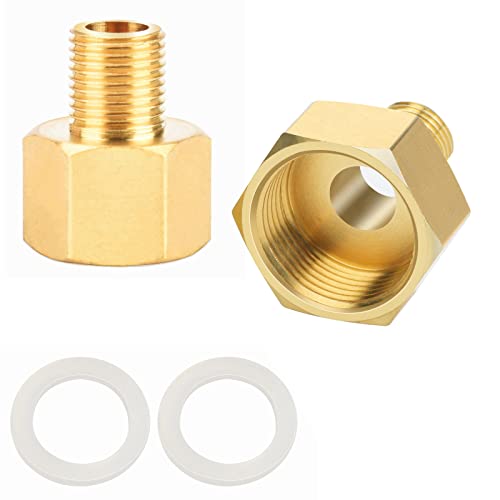 Messing Reduzierstück Erweiterung 1/8 Zoll auf 1/4 Zoll Messing Fitting Reduzierverlängerung Muffennippel Reduziert 1/8 Zoll auf 1/4 Zoll Reduzierstück/Reduzierrohr/Außengewinde Innengewinde von woonyee