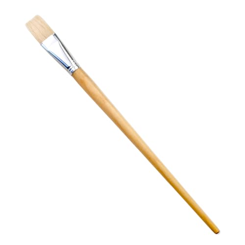 Flach Borstenpinsel Perfekt für präzises Malen und Lackieren (12 Stück | 24 mm) von woplus