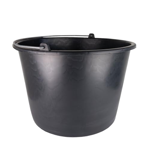 Baueimer 16L mit Skala Wassereimer Mörteleimer Kübel für Baustelle und Garten (1 Stück, 16 Liter) von woplus