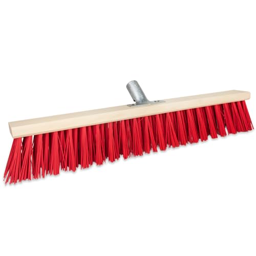 Straßenbesen 500 mm ohne Stiel Gartenbesen Industriebesen Outdoor Besen mit Stabilen Borsten (50 cm ohne Stiel) von woplus