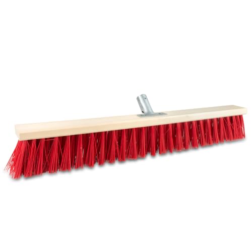 Straßenbesen 600 mm ohne Stiel Gartenbesen Industriebesen Outdoor Besen mit Stabilen Borsten (60 cm ohne Stiel) von woplus