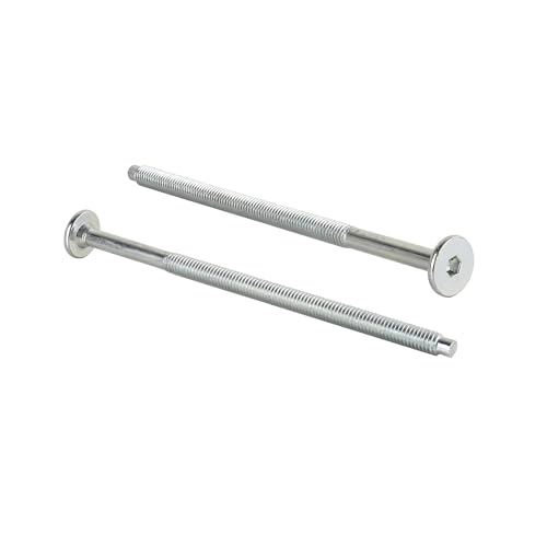 Zylinderkopfschrauben M6 x 110 mm mit Innensechskant Flachkopfschrauben Möbelschrauben/Möbelverbinder (50 Stück) von woplus