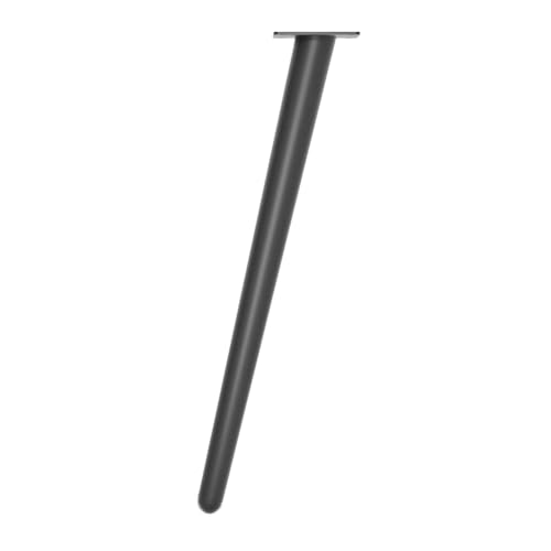 woplus Möbelfüße aus Metall 45 cm Schwarz Matt | Schräg | Tischbeine für Sofa, Tisch, Stuhl, Schreibtisch, Küche, Schrank | 1 Stück von woplus