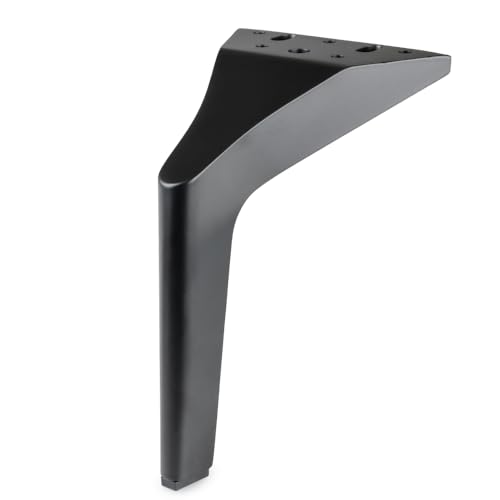 woplus Möbelfuß 180 mm Metall schwarz matt – Sofa Bein, Tischbein, Bettfuß, Schrankfuß [1 Stück] von woplus