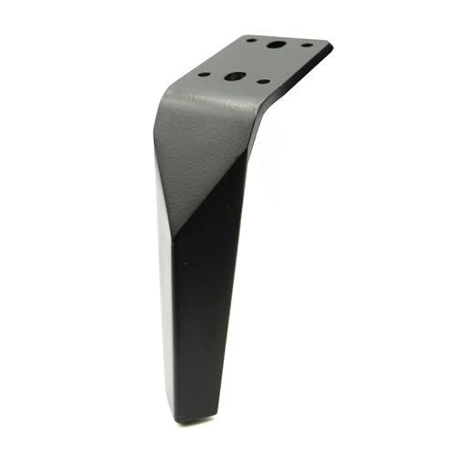 woplus Möbelfuß Stahl 150 mm Metall Möbelbein schwarz matt (1 Stück) von woplus