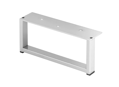 woplus Rechteckige Möbelfüße | Möbelbein, Schrankfuß & Sofafuß – Chrom, H: 87 mm, B: 200 mm (Chrom Glanz 1 STK.) von woplus