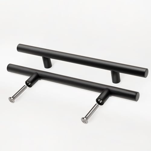 woplus schwarz Schrank Schublade Türgriff Modern Küchenschrank Kleiderschrank Zieht Griffe Inkl. Schrauben (Bohrlochabstand: 190 mm, 5 Stück) von woplus