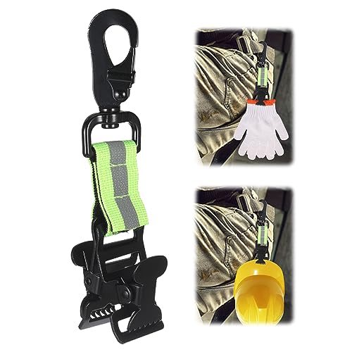 Feuerwehr Handschuhhalter, Doppelter Clip Handschuh Clips, Handschuhclip Handschuhhalter, Handschuh Clip mit Metall-Karabiner, Handschuh-Klammer, Handschuh Grabber für Polizei, Wachmann, Arbeiter von worahroe