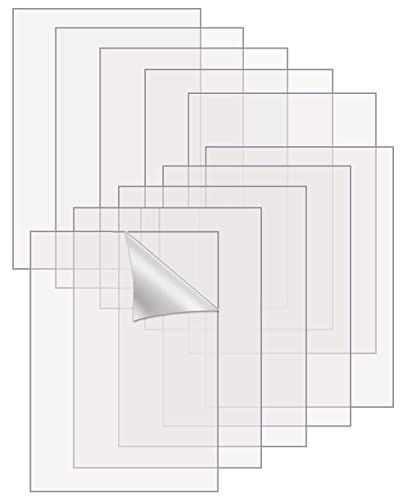 wordmouk 10 PCS Klare Acrylplatten 10 x 15cm Plexiglas Kunststoffplatte mit Schutzfolie Glasersatz für Handwerk DIY Display Projekte Malerei Bilderrahmen 1mm von wordmouk