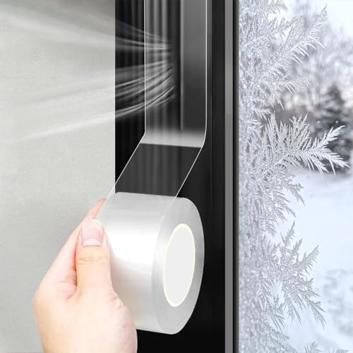 wordmouk Dichtungsband Selbstklebend für Türen Fenster Türdichtungsstreifen Wasserdicht Transparent Wetterfeste Haustürdichtung Innen Unten Windschutzstreifen Zugluftstopper Türbodendichtung (3cm*10m) von wordmouk