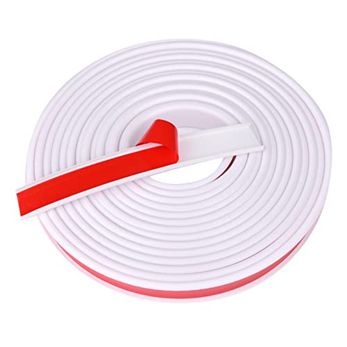 wordmouk TPE Selbstklebend Kantenschutz für Möbel U-Form Kantenband Peel and Stick Furnier Edge Tape Protector Wasserdicht Soft Dichtleiste für Kanten 20mm*5m Weiß von wordmouk