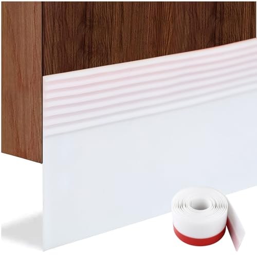 wordmouk Türdichtung Zugluftstopper Für Türen Selbstklebend 36mm Dichtungsstreifen Türschlitzr Türenfenster Türdichtung Unten Gegen Insekt Ersatzdichtung Wetterfest Blocker Lärm, Total 2m von wordmouk