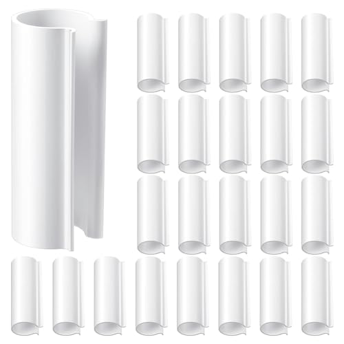 worien 32 Stk. Snap-Klemme PVC 12,7mm für PVC-Rohre Gewächshäuser, Reihenabdeckungen, Poolabdeckungsclips, Schutzhütten, Vogelschutz (für 1/2-PVC-Rohr) von worien