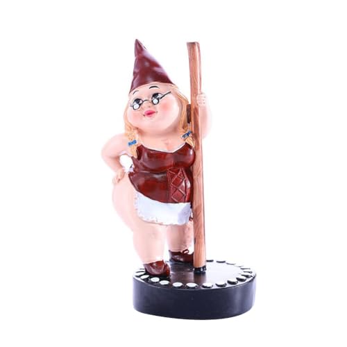worien Pole-Dance-Zwerg-Statue Aus Rotem Kunstharz, Tanzende Sexy Stripperin und Weibliche Lady-Figur für die Vitrine, Personalisierbar, Lustig von worien