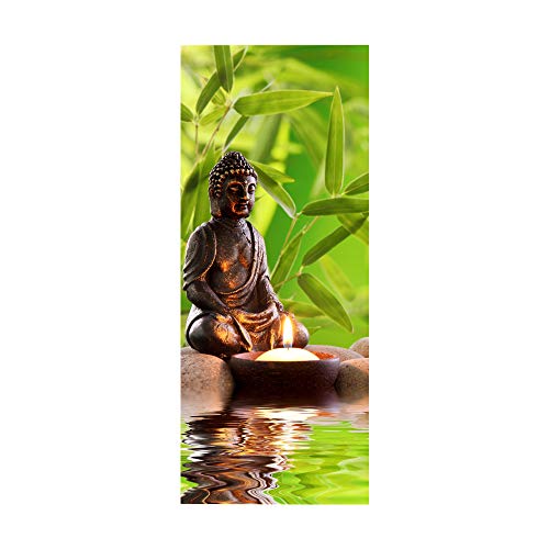 workid 3D Türtapete Türfolie selbstklebend TürPoster PVC Türaufkleber Fototapeten Buddha 77x200 von workid