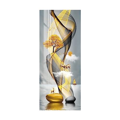 workid 3D Türtapete Türfolie selbstklebend TürPoster PVC Türaufkleber Fototapeten-Pflaumenhirsch 77x200 von workid