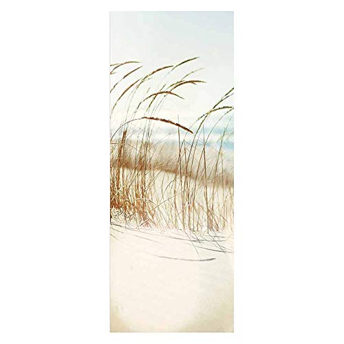 workid Türtapete Selbstklebend Türposter Fototapete Türfolie Poster Tapete Strand Meer Beach Wasser Blau 90 * 200Cm（ Schilf ） von workid