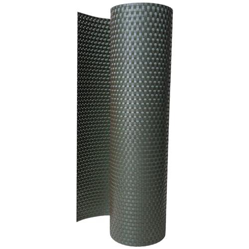 workingHOUSE Terrassen Balkonbespannung Meterware 80 cm Höhe - Sichtschutz aus Polyrattan, Sichtschutzstreifen, Balkon (Grün) von workingHOUSE