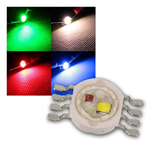 world-trading-net - 10er Set Highpower LED 4x1W RGBW, Typ "WTN-1W-RGBW", superhell, ohne Platine, breiter Abstrahlwinkel von world-trading-net