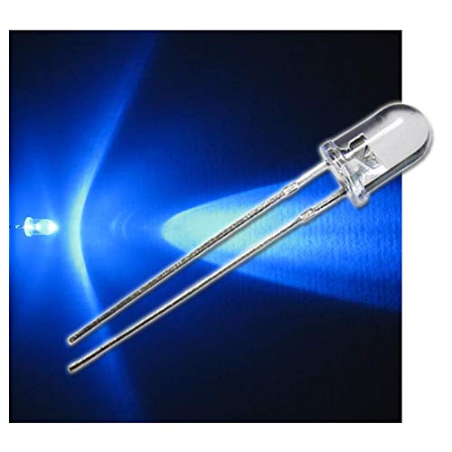 world-trading-net 10 LEDs 5mm wasserklar blinkend blau SET, Leuchtdiode, bedrahtet, Diode leuchtend, als Bauteil world-trading-net 10 LEDs 5mm wasserklar blinkend blau SET, Leuchtdiode, bedrahtet, Diode leuchtend, als Bauteil von world-trading-net