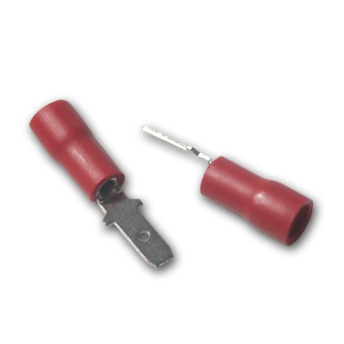 world-trading-net - 100 x Flachstecker Rot 2,8x0,5mm / 0,5-1,5mm² von world-trading-net