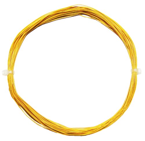 world-trading-net - 10m einadrige hochflexlible Kupferlitze, gelb, 0,5mm / 0,04mm² von world-trading-net