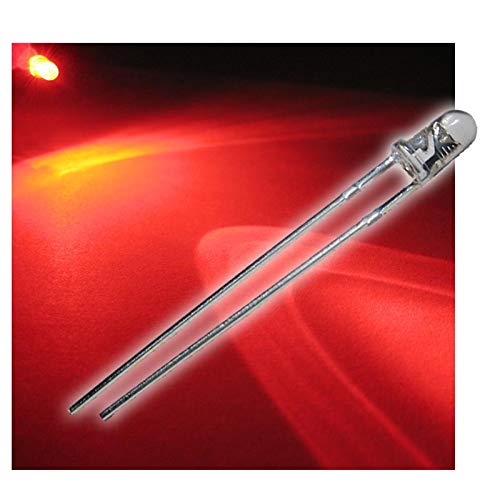world-trading-net - 25 LEDs 3mm wasserklar rot Typ WTN-3-7000r, Leuchtdiode, bedrahtet, Diode leuchtend, als Bauteil world-trading-net - 25 LEDs 3mm wasserklar rot Typ WTN-3-7000r, Leuchtdiode, bedrahtet, Diode leuchtend, als Bauteil von world-trading-net