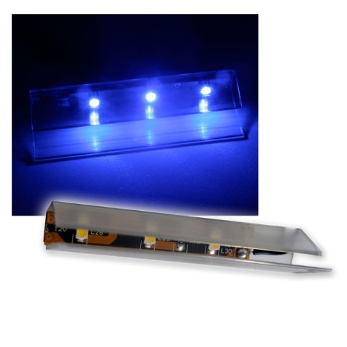 world-trading-net - 4er SET LED Glasbodenbeleuchtung 66mm, blau von world-trading-net