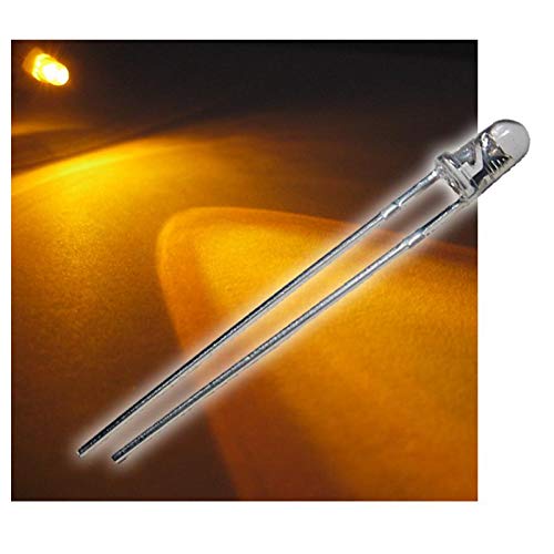 world-trading-net - 50 LEDs 3mm wasserklar blinkend gelb LEDs, Leuchtdiode, bedrahtet, Diode leuchtend, als Bauteil world-trading-net - 50 LEDs 3mm wasserklar blinkend gelb LEDs, Leuchtdiode, bedrahtet, Diode leuchtend, als Bauteil von world-trading-net