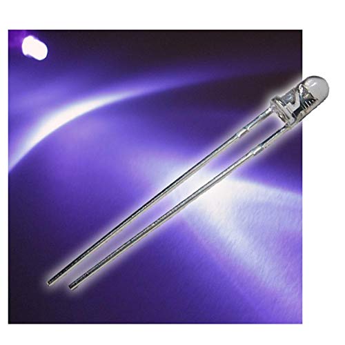 world-trading-net - 50 LEDs 3mm wasserklar uv superhell SET, Leuchtdiode, bedrahtet, Diode leuchtend, als Bauteil world-trading-net - 50 LEDs 3mm wasserklar uv superhell SET, Leuchtdiode, bedrahtet, Diode leuchtend, als Bauteil von world-trading-net